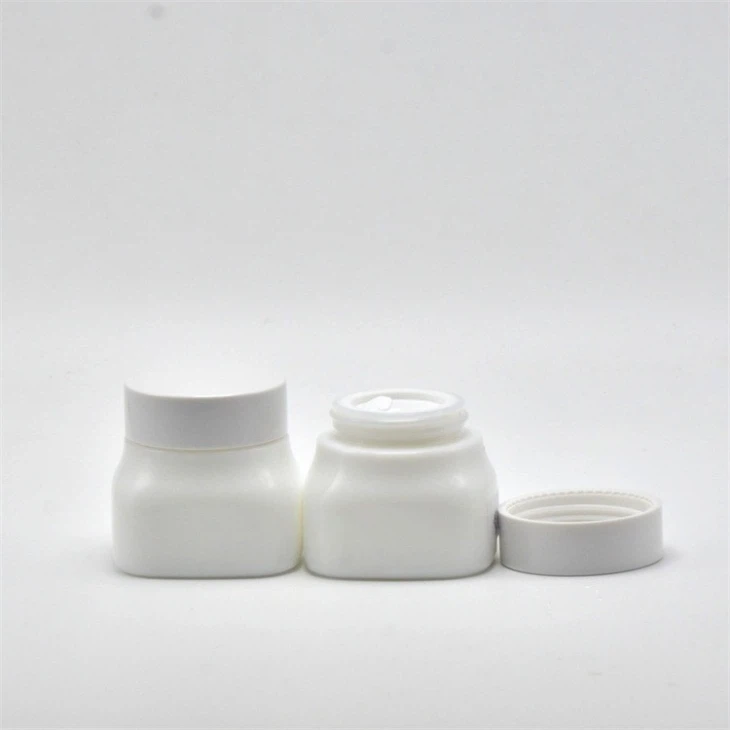 150G White Glass Cream Jar