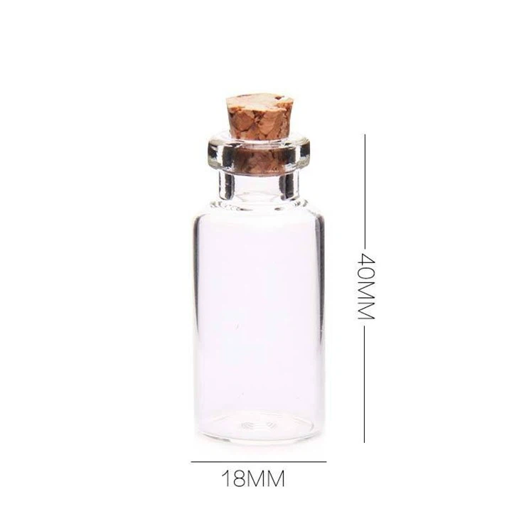 Small Glass Bottle With Cork Stoppers